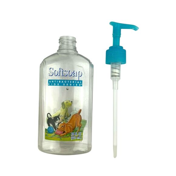 Vintage SoftSoap 3D Dogs Cats Pets Kids Series Soap Dispenser Empty Aquarium 7” - Picture 7 of 11